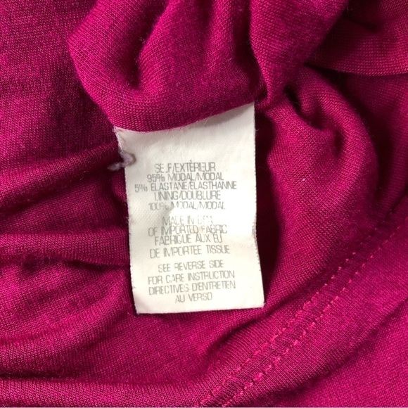 Theory Womens Fuscia Pink SzSmall Modal Tank Dress, Barbie, Barbiecore, Party - Picture 5 of 8